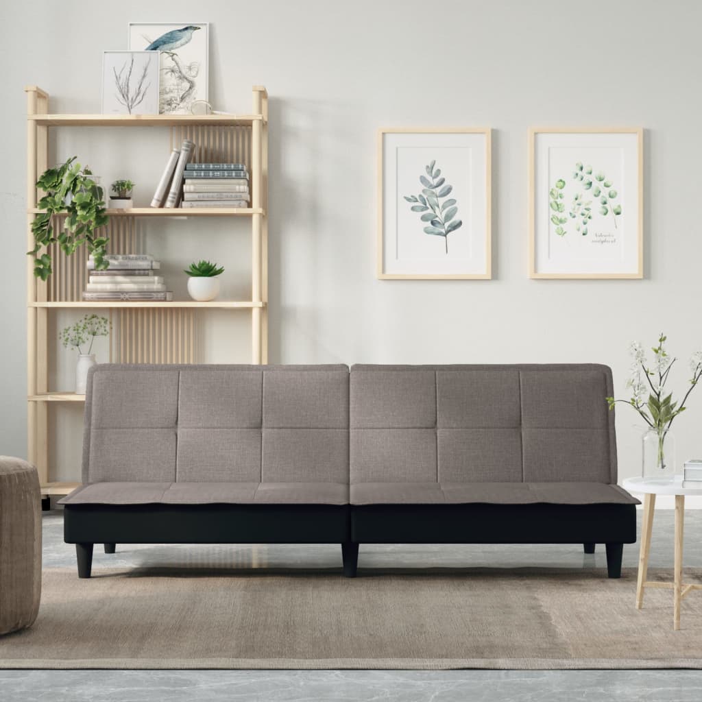 Slaapbank stof taupe is nu te koop bij PeponiXL, paradijselijk wonen!