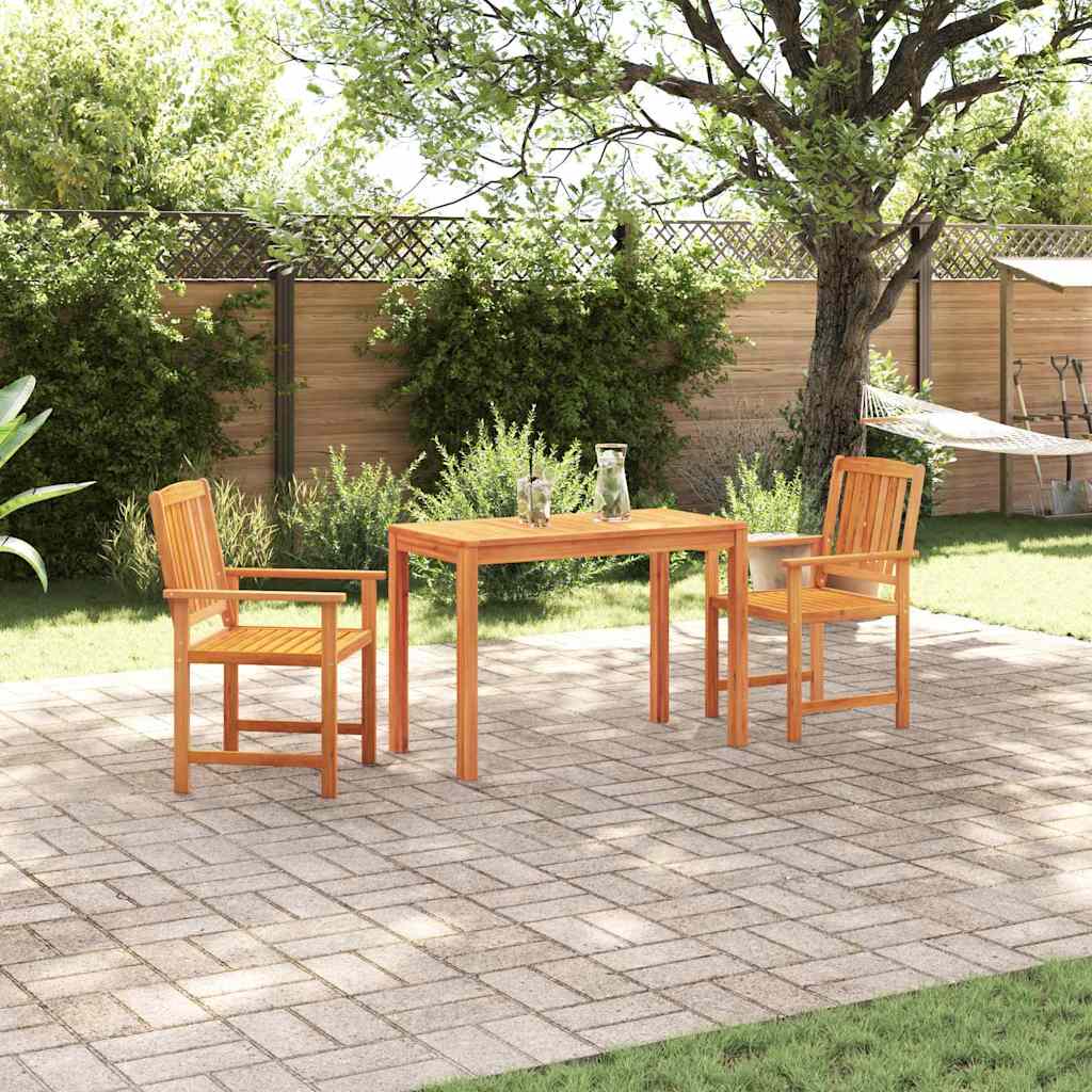 Tuin eettafelset 3 pcs Bruin Massief Acaciahout is nu te koop bij PeponiXL, paradijselijk wonen!