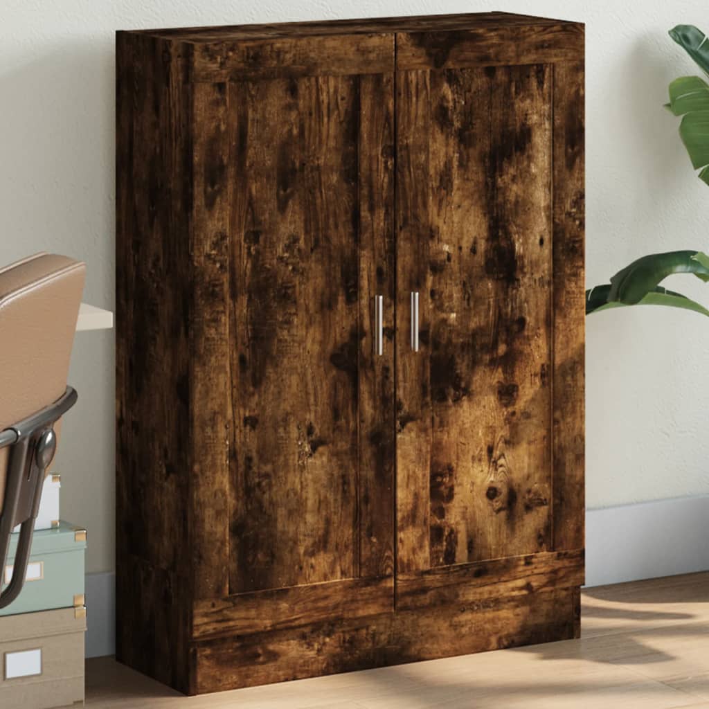 Boekenkast 82,5x30,5x115 cm bewerkt hout gerookt eikenkleurig is nu te koop bij PeponiXL, paradijselijk wonen!