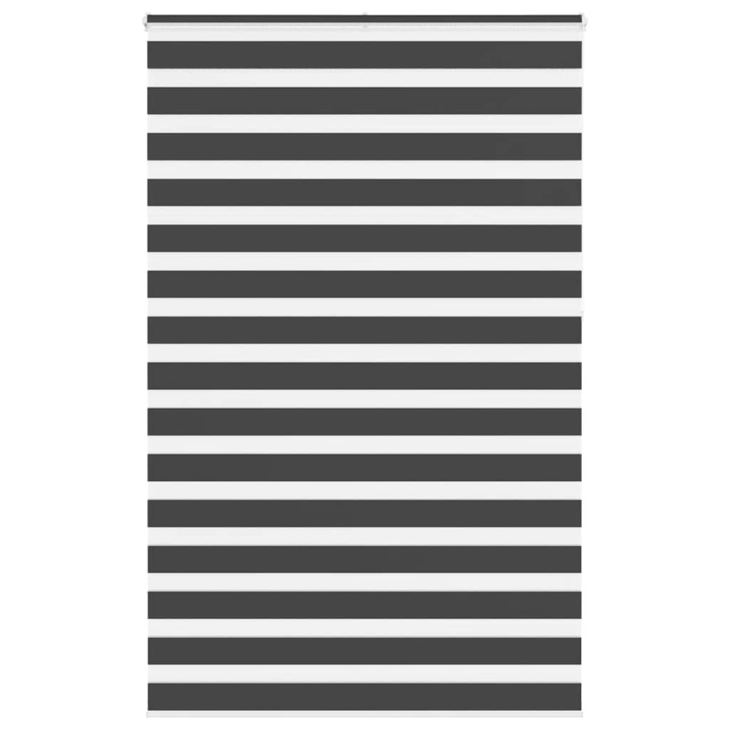 Zebra rolgordijn 145x230 cm stofbreedte 140,9 cm zwart is nu te koop bij PeponiXL, paradijselijk wonen!