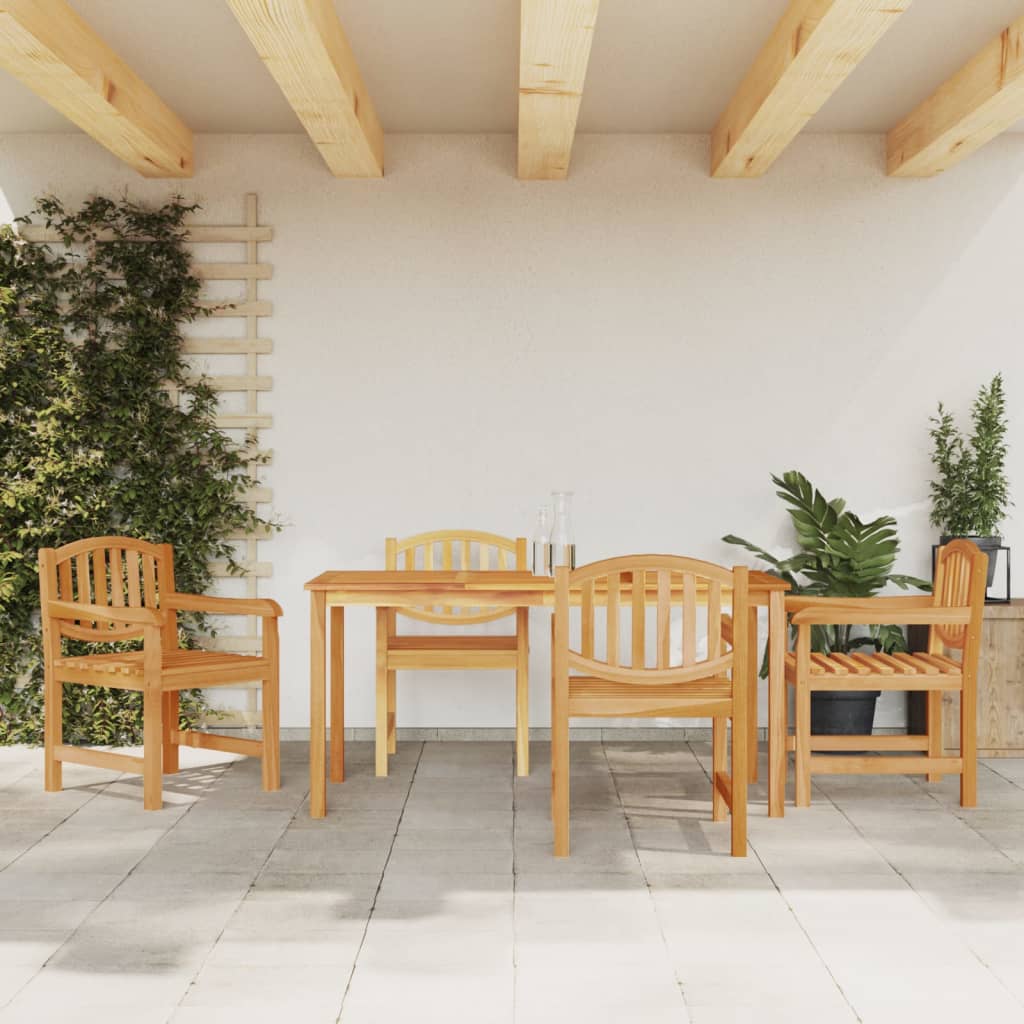5-delige Tuinset massief teakhout is nu te koop bij PeponiXL, paradijselijk wonen!