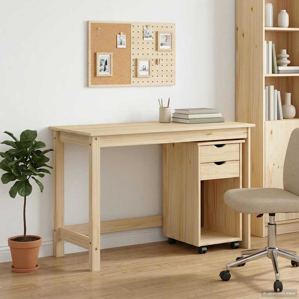 Bureau Kas Set 2 st Bruin Massief grenenhout is nu te koop bij PeponiXL, paradijselijk wonen!