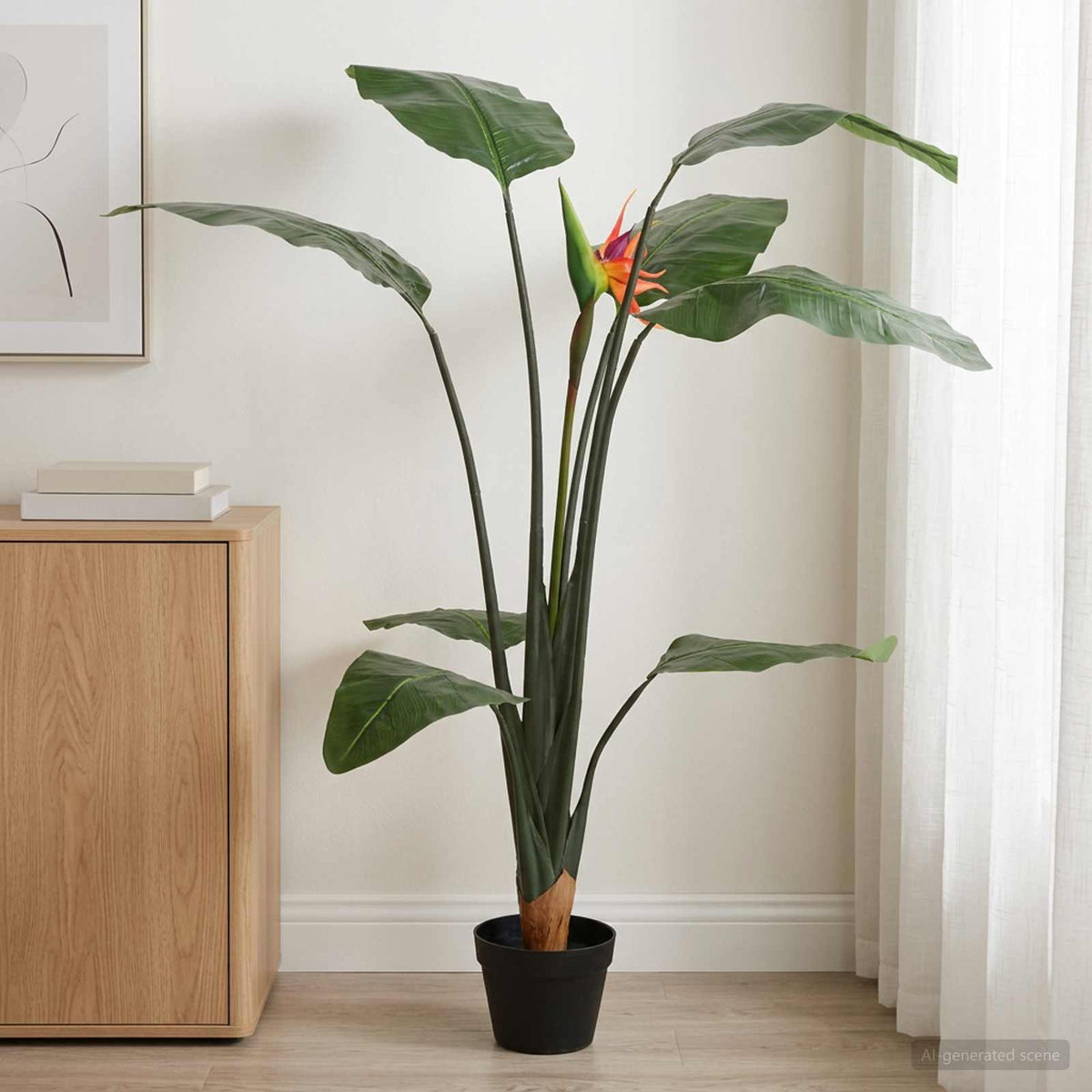 Kunst Strelitzia Plant Groen 70 x 18 x 155 cm Stof en PE is nu te koop bij PeponiXL, paradijselijk wonen!