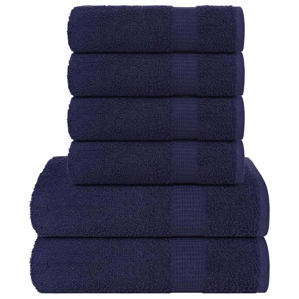 6-delige Handdoekenset FROGN 360 g/m² marineblauw is nu te koop bij PeponiXL, paradijselijk wonen!