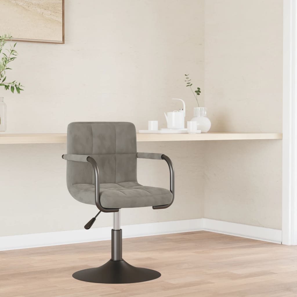 Barkruk fluweel lichtgrijs is nu te koop bij PeponiXL, paradijselijk wonen!