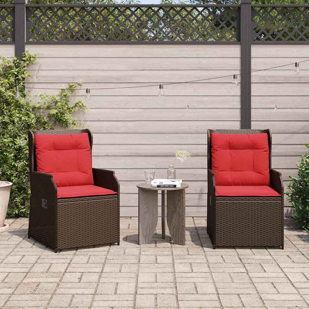 Tuinbank 2 pcs Bruin poly rattan is nu te koop bij PeponiXL, paradijselijk wonen!