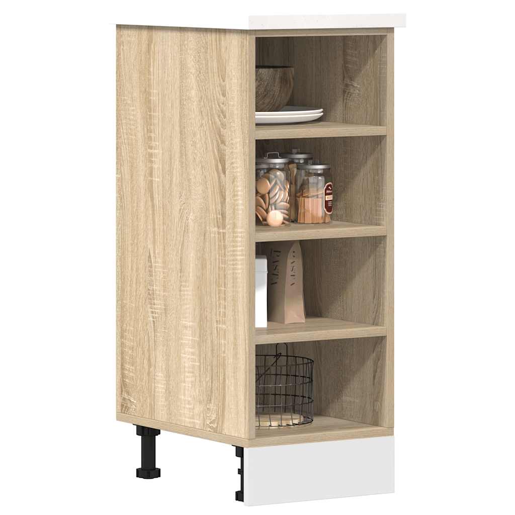 Onderkast Riga 30x44,5x81,5 cm bewerkt hout sonoma eikenkleurig is nu te koop bij PeponiXL, paradijselijk wonen!