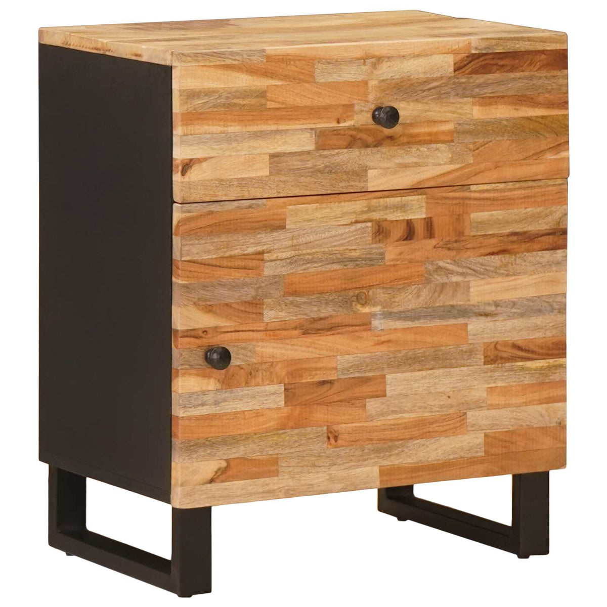 Bed kast met lade Bruin 50 x 33 x 60 cm Massief Mango Hout is nu te koop bij PeponiXL, paradijselijk wonen!