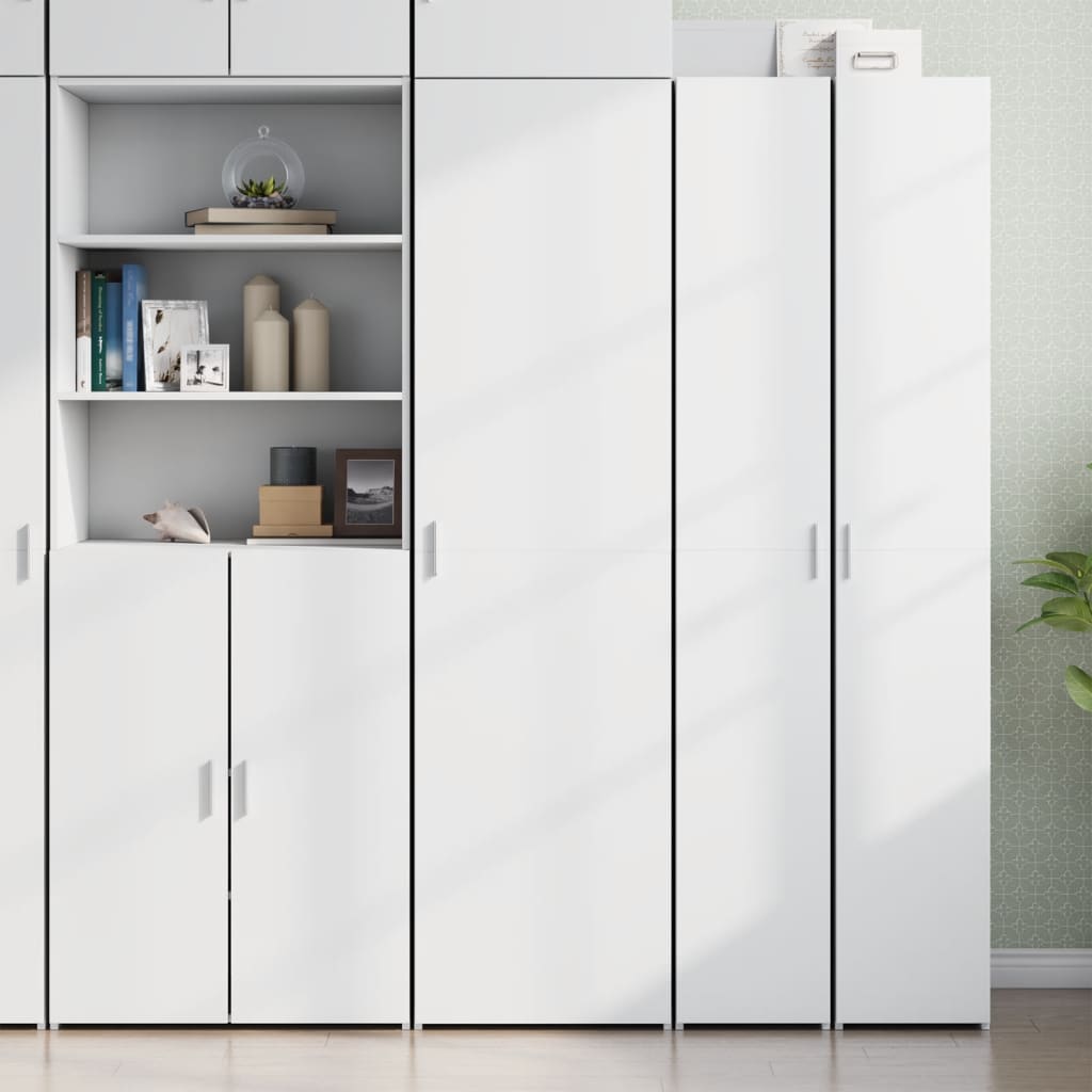 Hoge kast 50x42,5x185 cm bewerkt hout wit is nu te koop bij PeponiXL, paradijselijk wonen!