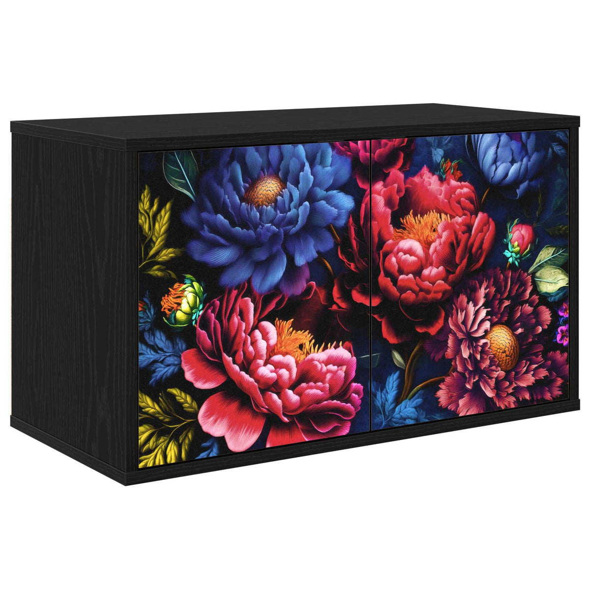 Wandgemonteerd tv-meubel KIEL 69 x 33 x 40 cm Zwart eiken is nu te koop bij PeponiXL, paradijselijk wonen!