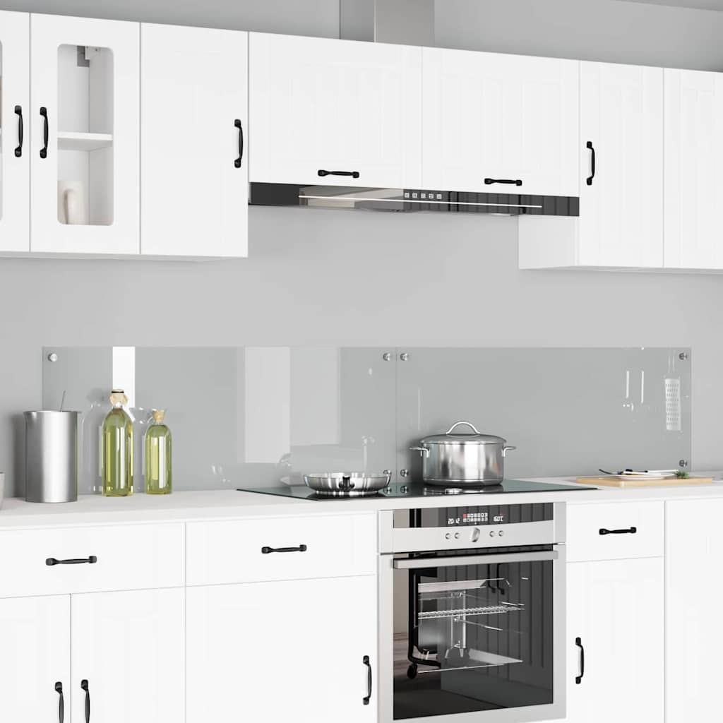 Keukenachterwand 2 pcs Doorzichtig 110 x 40 cm gehard glas is nu te koop bij PeponiXL, paradijselijk wonen!