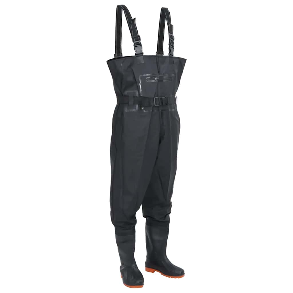 Waadpak met laarzen en riem maat 41 zwart is nu te koop bij PeponiXL, paradijselijk wonen!