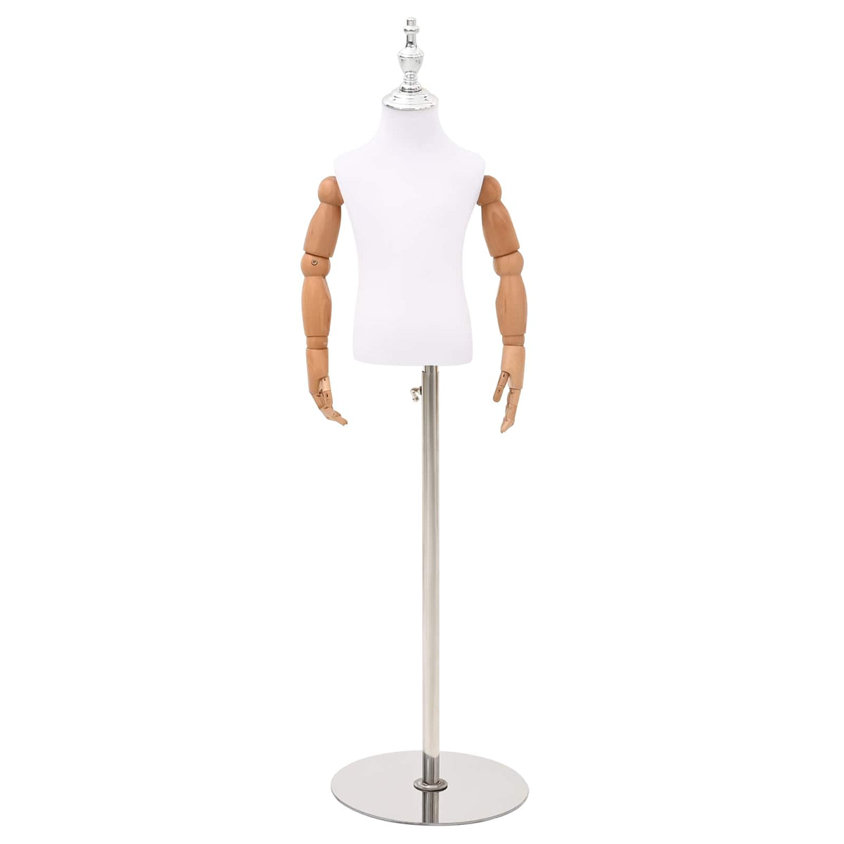 Verstelbare 120-157 cm Mannequin met Basis Uniseks PP Wit is nu te koop bij PeponiXL, paradijselijk wonen!