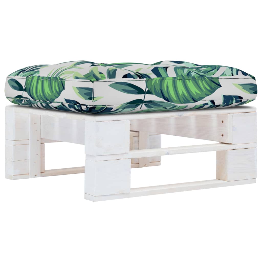 Tuinhocker pallet geïmpregneerd grenenhout wit is nu te koop bij PeponiXL, paradijselijk wonen!