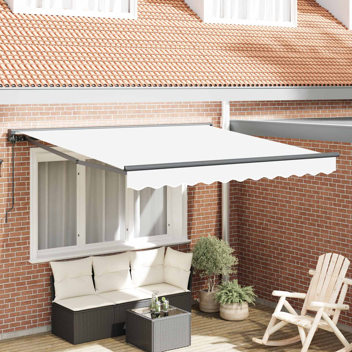 Zijde Frame Wit 300 x 250 cm Polyester met PU-coating is nu te koop bij PeponiXL, paradijselijk wonen!