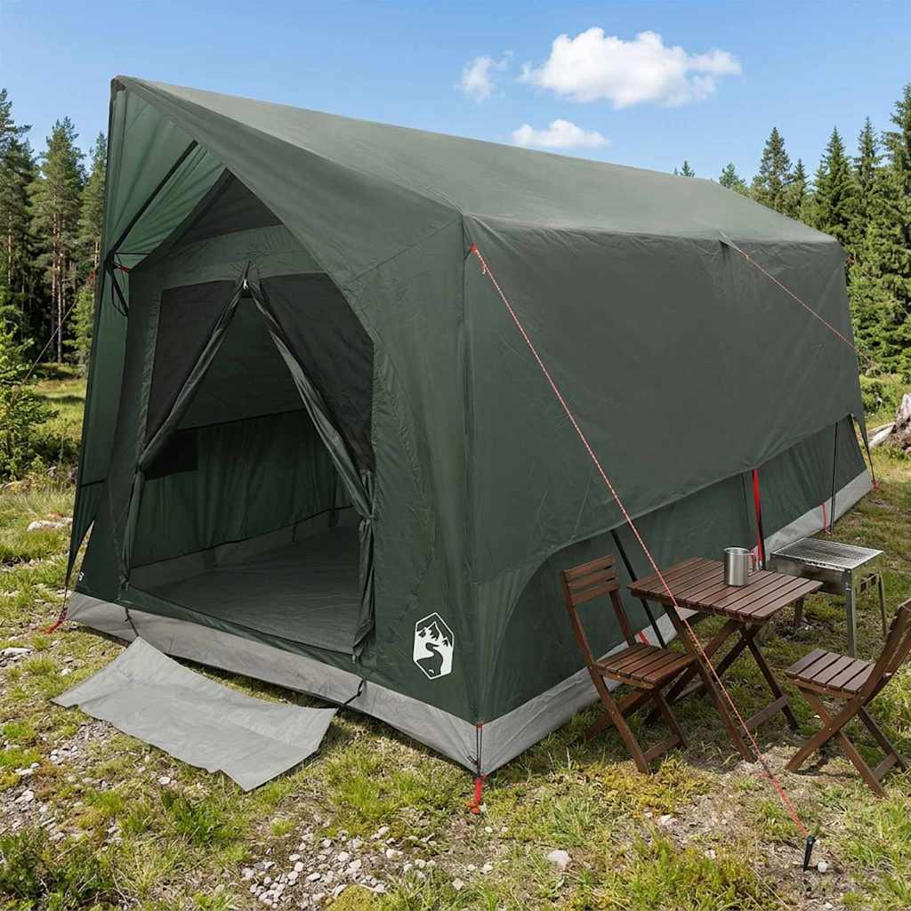Tunneltent met dak Leger groen 8-persoons Polyester en staal is nu te koop bij PeponiXL, paradijselijk wonen!