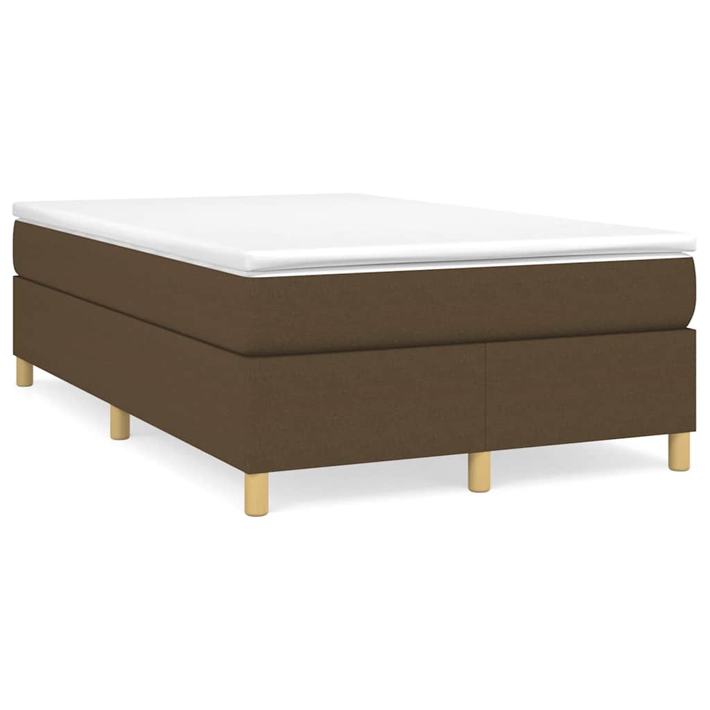 Boxspring met matras stof donkerbruin 120x190 cm is nu te koop bij PeponiXL, paradijselijk wonen!