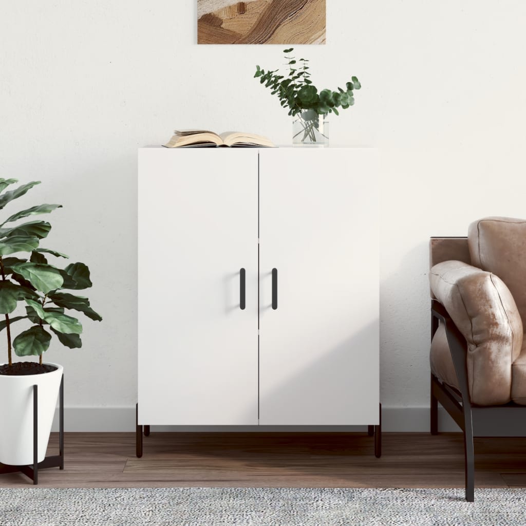 Dressoir 69,5x34x90 cm bewerkt hout wit is nu te koop bij PeponiXL, paradijselijk wonen!