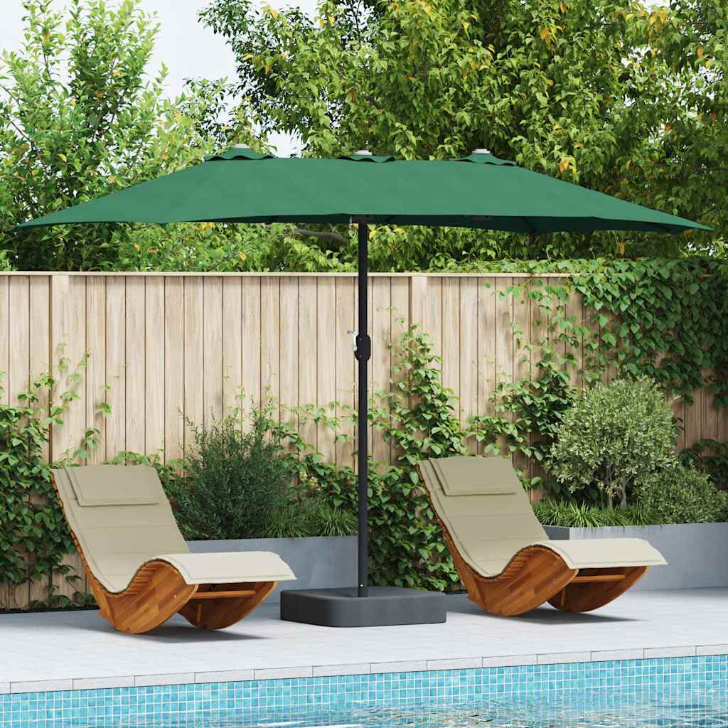 Tuinparasol Groen 385 x 209 x 244 cm Polyester en staal is nu te koop bij PeponiXL, paradijselijk wonen!