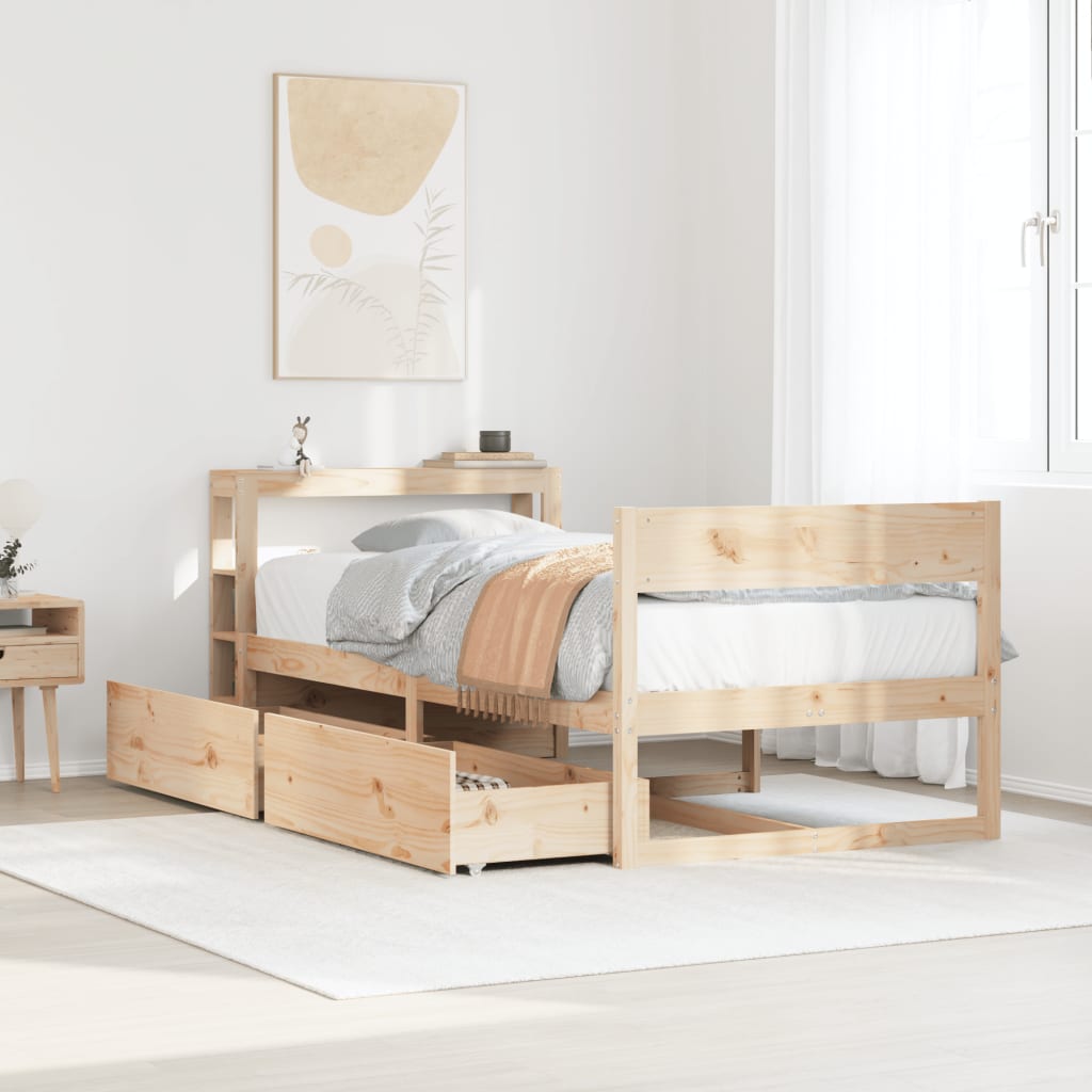 Bedframe zonder matras massief grenenhout 90x190 cm is nu te koop bij PeponiXL, paradijselijk wonen!