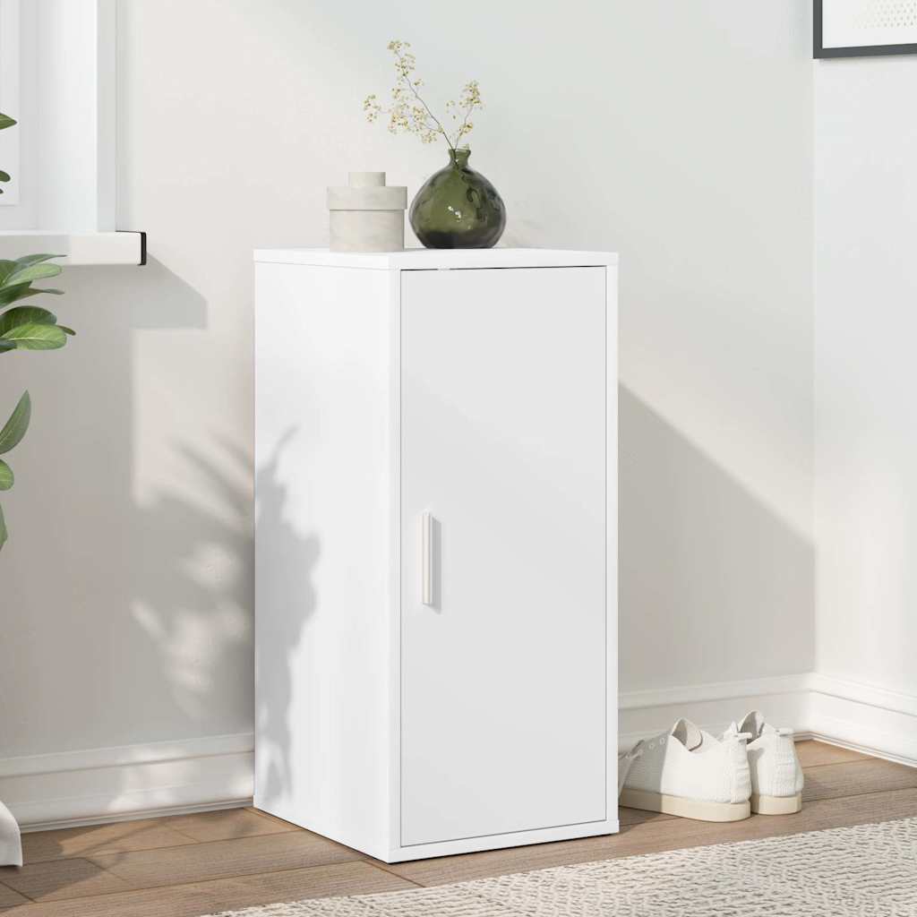 Schoenenkast 32x35x70 cm bewerkt hout wit is nu te koop bij PeponiXL, paradijselijk wonen!