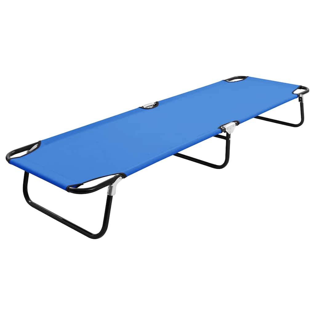 Ligbed inklapbaar staal blauw is nu te koop bij PeponiXL, paradijselijk wonen!
