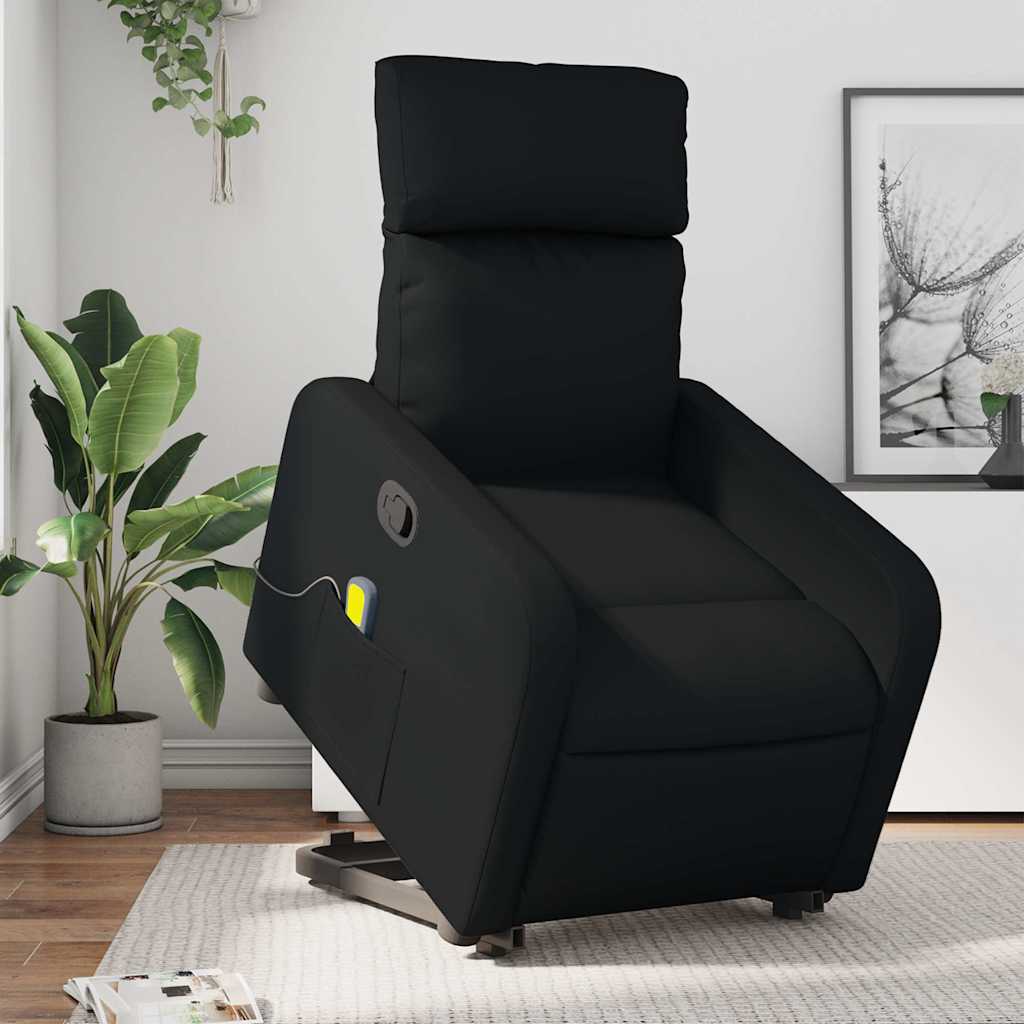 Sta-op-massagestoel verstelbaar kunstleer zwart is nu te koop bij PeponiXL, paradijselijk wonen!