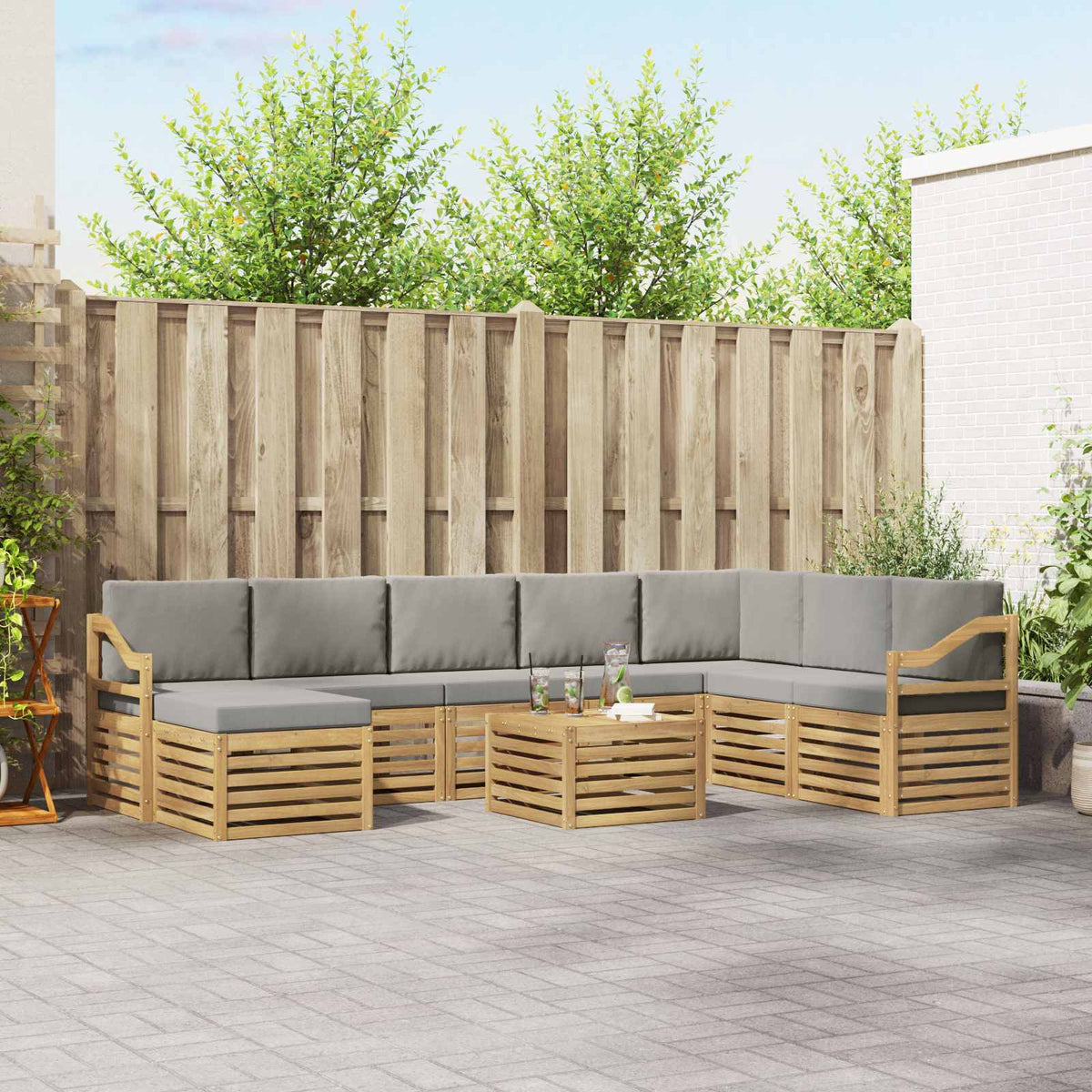 Sofa-Sets Massief Acaciahout is nu te koop bij PeponiXL, paradijselijk wonen!