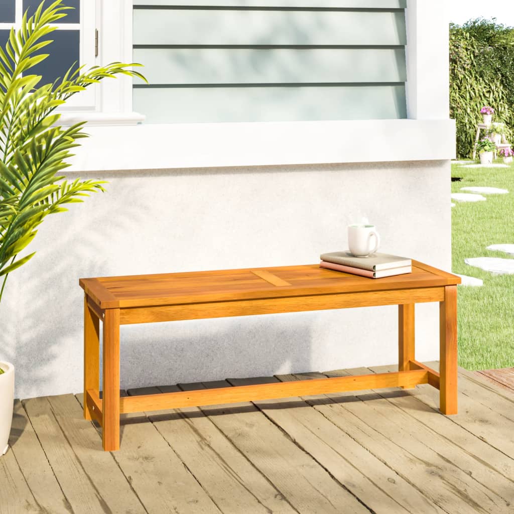 Tuinbank 110x35x45 cm massief acaciahout is nu te koop bij PeponiXL, paradijselijk wonen!