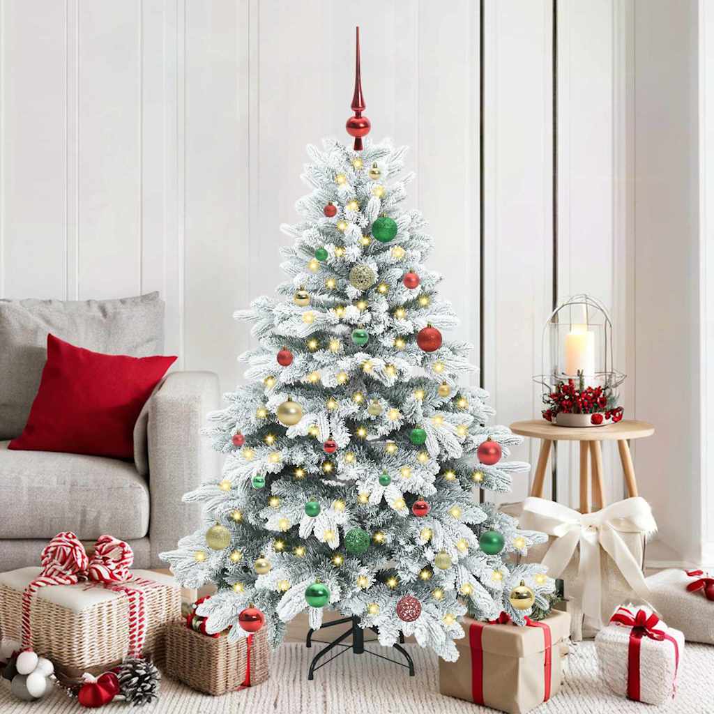 Kunstkerstboom met 150 LED met standaard Wit 150 cm PE en PVC is nu te koop bij PeponiXL, paradijselijk wonen!