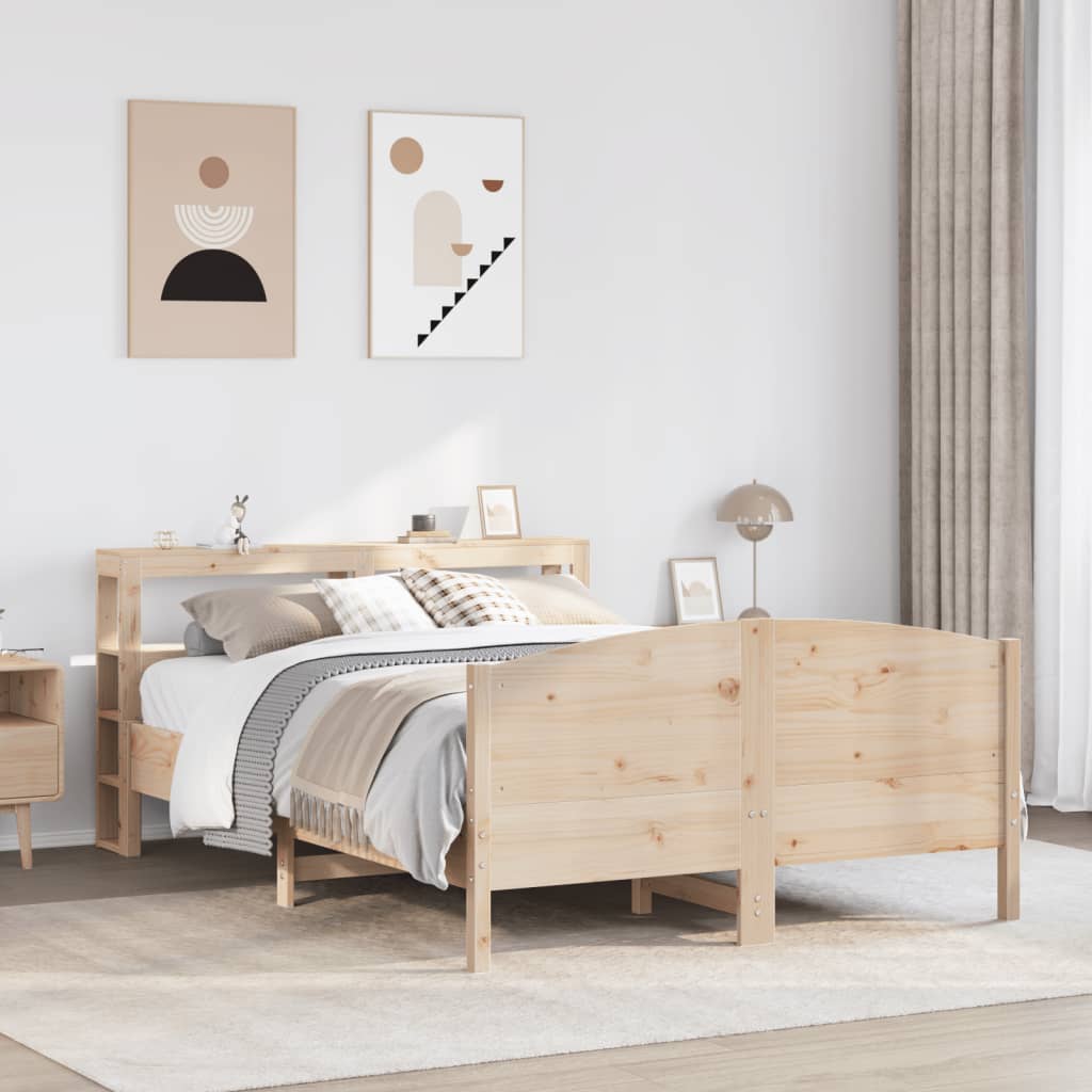 Bedframe zonder matras massief grenenhout 140x200 cm is nu te koop bij PeponiXL, paradijselijk wonen!
