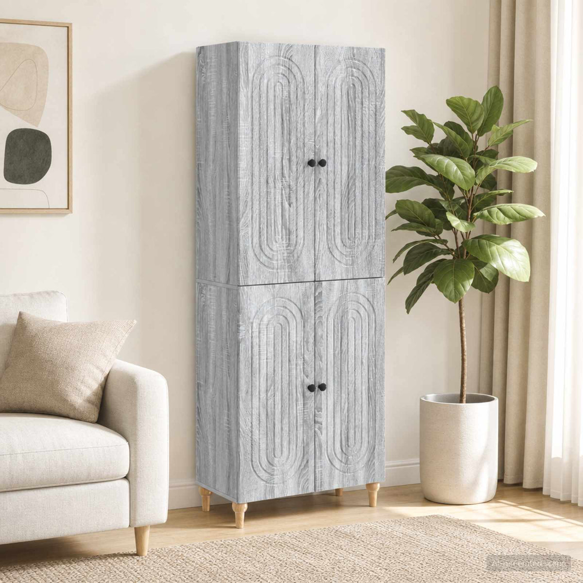 Kastenset 2 pcs 66 x 34,5 x 90 cm Bewerkt hout is nu te koop bij PeponiXL, paradijselijk wonen!