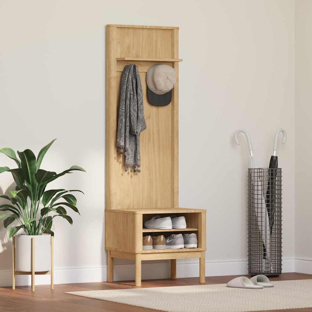 Halkast FLORO Wasbruin 50 x 40 x 158 cm Massief grenenhout is nu te koop bij PeponiXL, paradijselijk wonen!