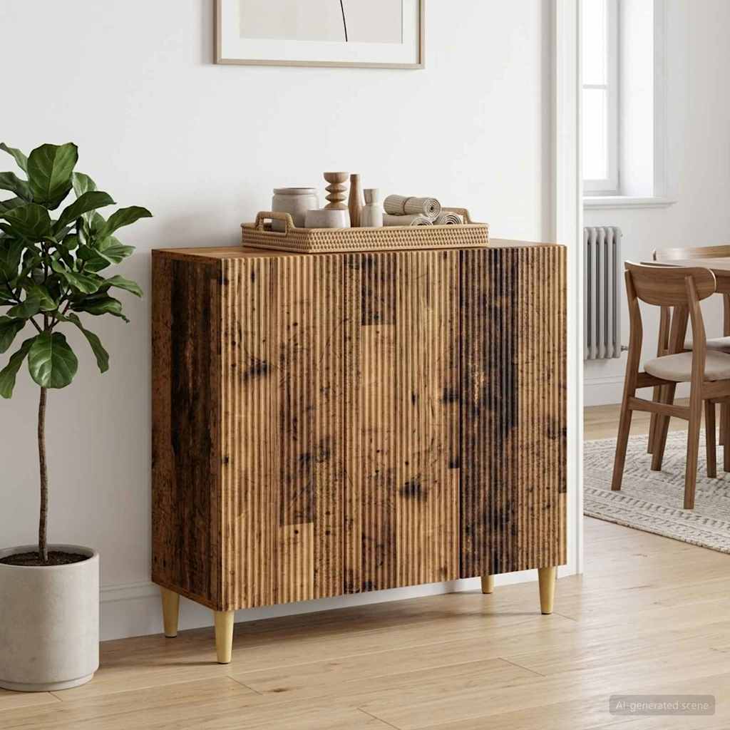 Dressoir Oud hout 89 x 34,5 x 80 cm Bewerkt hout is nu te koop bij PeponiXL, paradijselijk wonen!