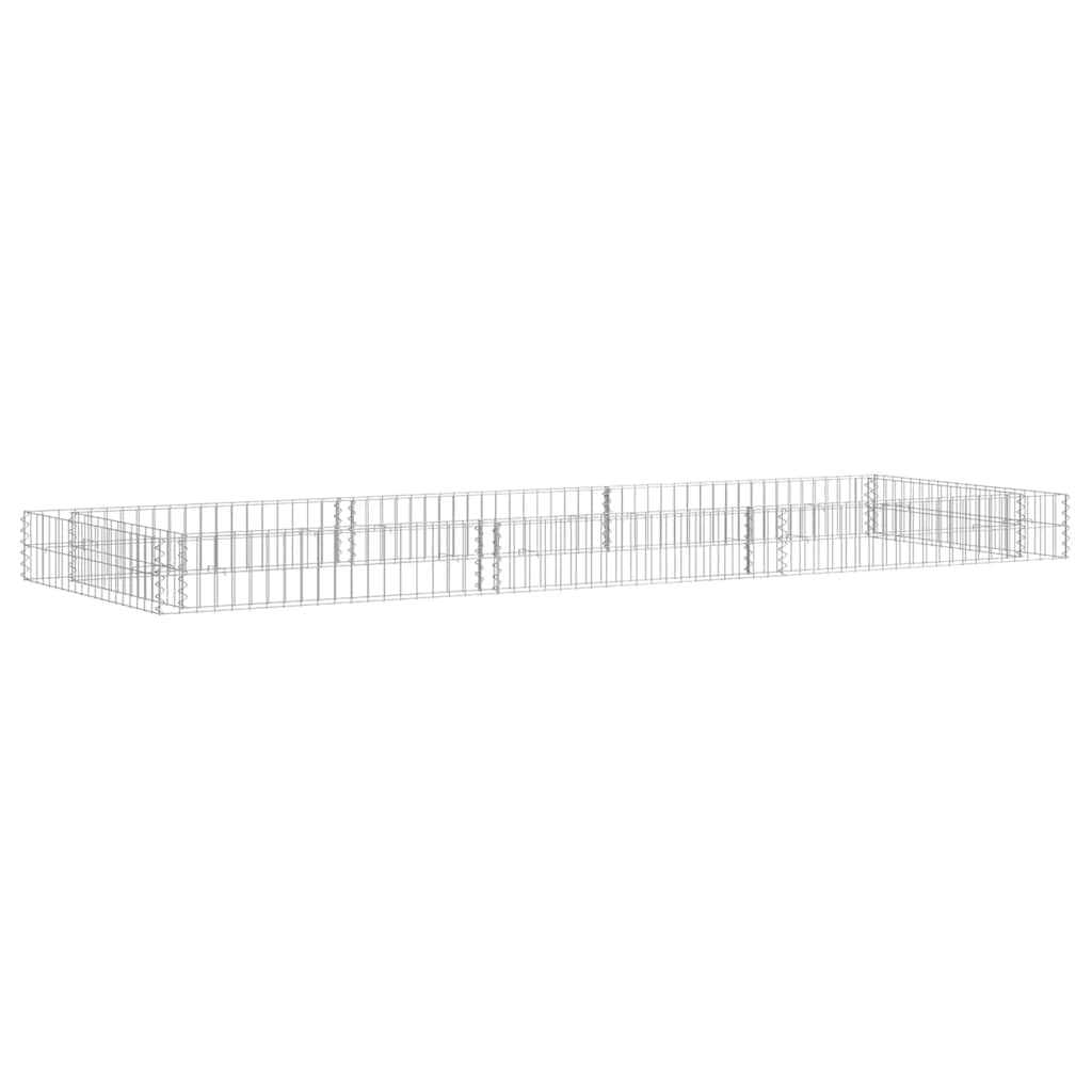 Gabion plantenbak verhoogd 300x100x20 cm gegalvaniseerd staal is nu te koop bij PeponiXL, paradijselijk wonen!