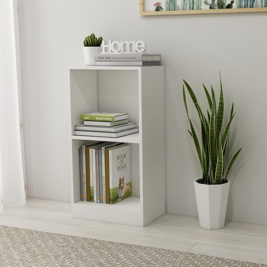 Boekenkast 40x24x75 cm bewerkt hout wit is nu te koop bij PeponiXL, paradijselijk wonen!