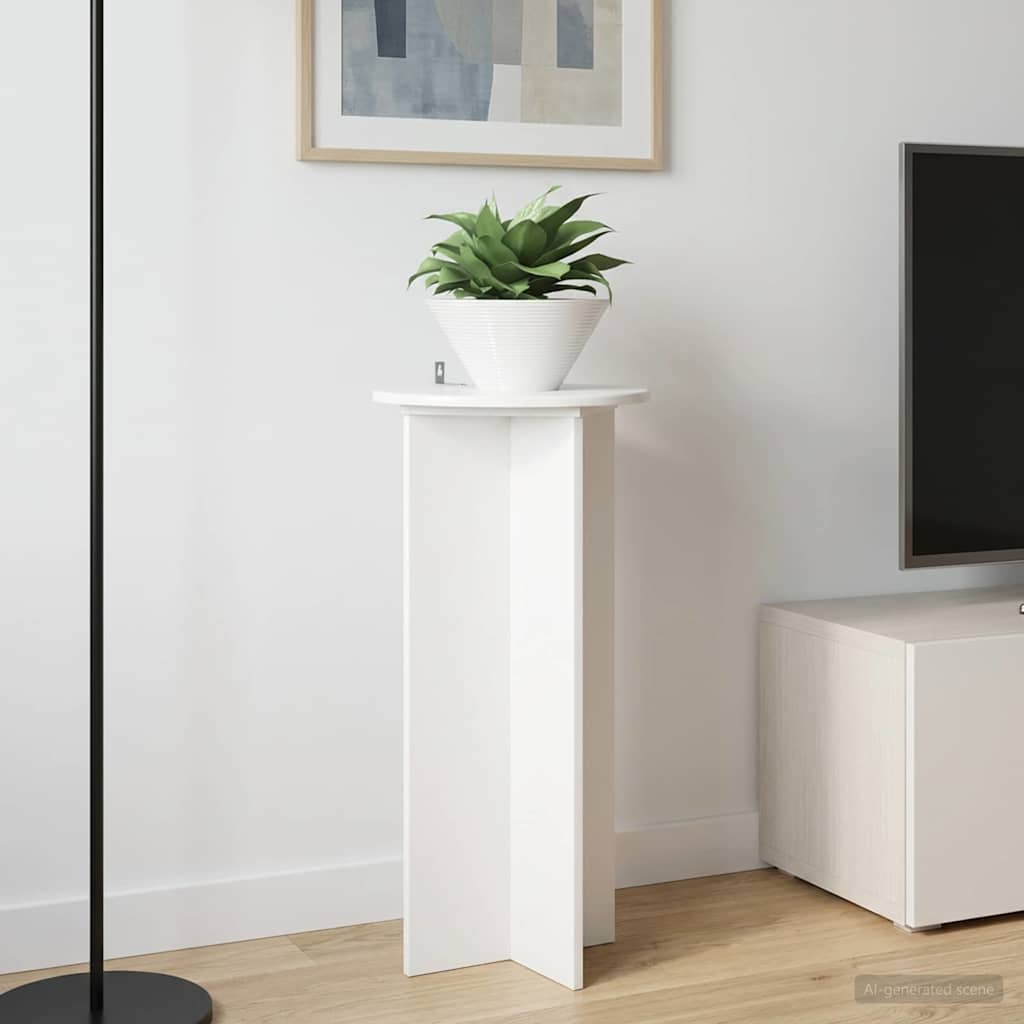 Plantenstandaard 2 pcs Hoogglans Wit 40 x 40 x 80 cm is nu te koop bij PeponiXL, paradijselijk wonen!