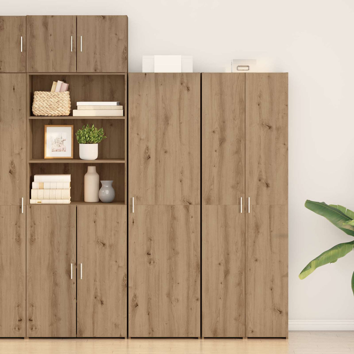 Hoge kast Artisan Eiken 50 x 42,5 x 185 cm is nu te koop bij PeponiXL, paradijselijk wonen!