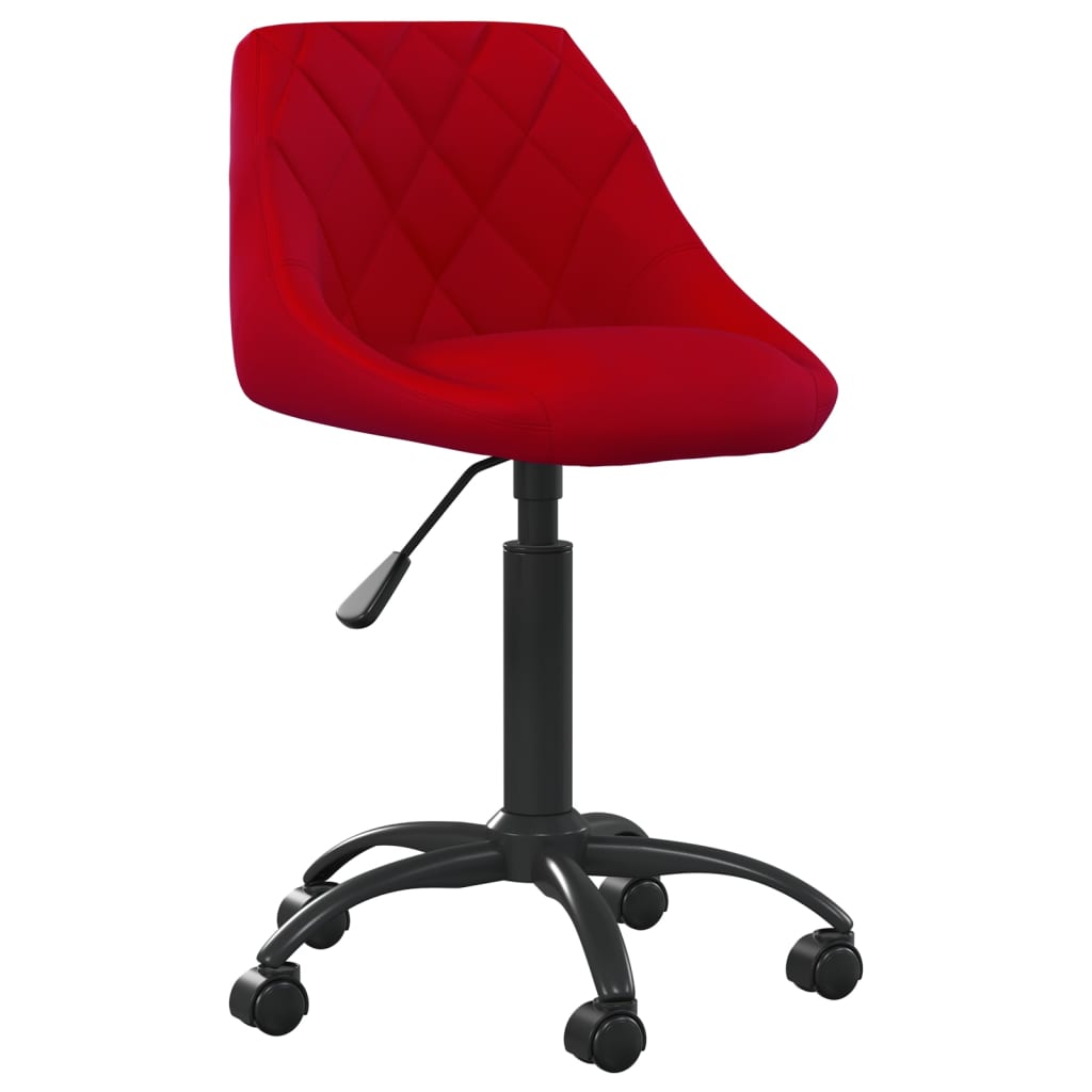 Kantoorstoel fluweel wijnrood is nu te koop bij PeponiXL, paradijselijk wonen!