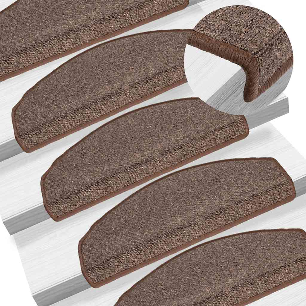Trapmatten 10 st 65x24x4 cm Koffiebruin Halfrond Groot is nu te koop bij PeponiXL, paradijselijk wonen!