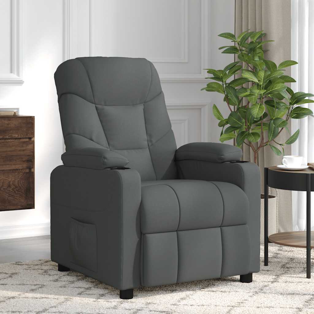 Massagestoel stof donkergrijs is nu te koop bij PeponiXL, paradijselijk wonen!