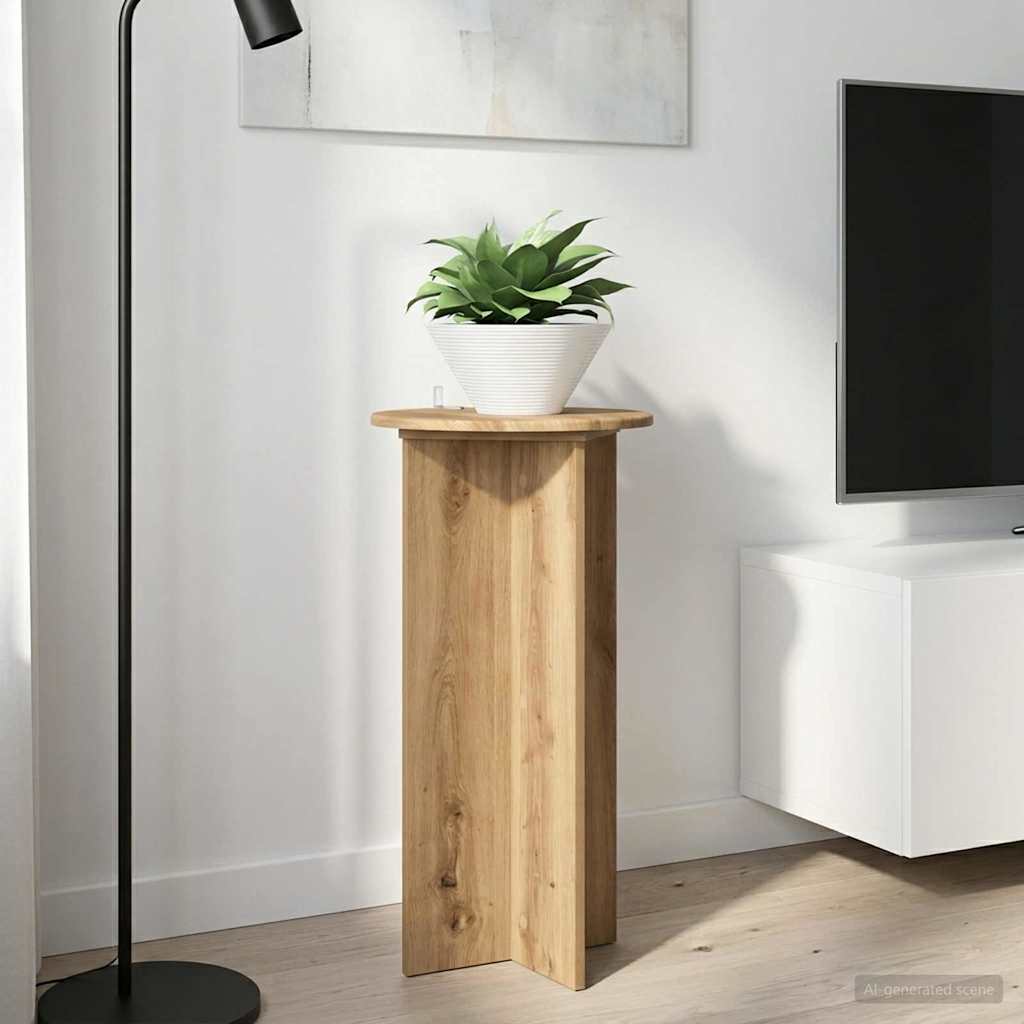 Plantenstandaard 2 pcs Artisanaal eiken 40 x 40 x 80 cm is nu te koop bij PeponiXL, paradijselijk wonen!