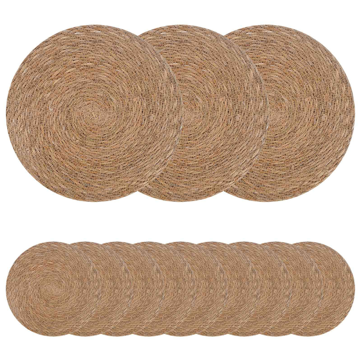 Zeegroene placemats 12 st Naturel 100% Zeegras is nu te koop bij PeponiXL, paradijselijk wonen!