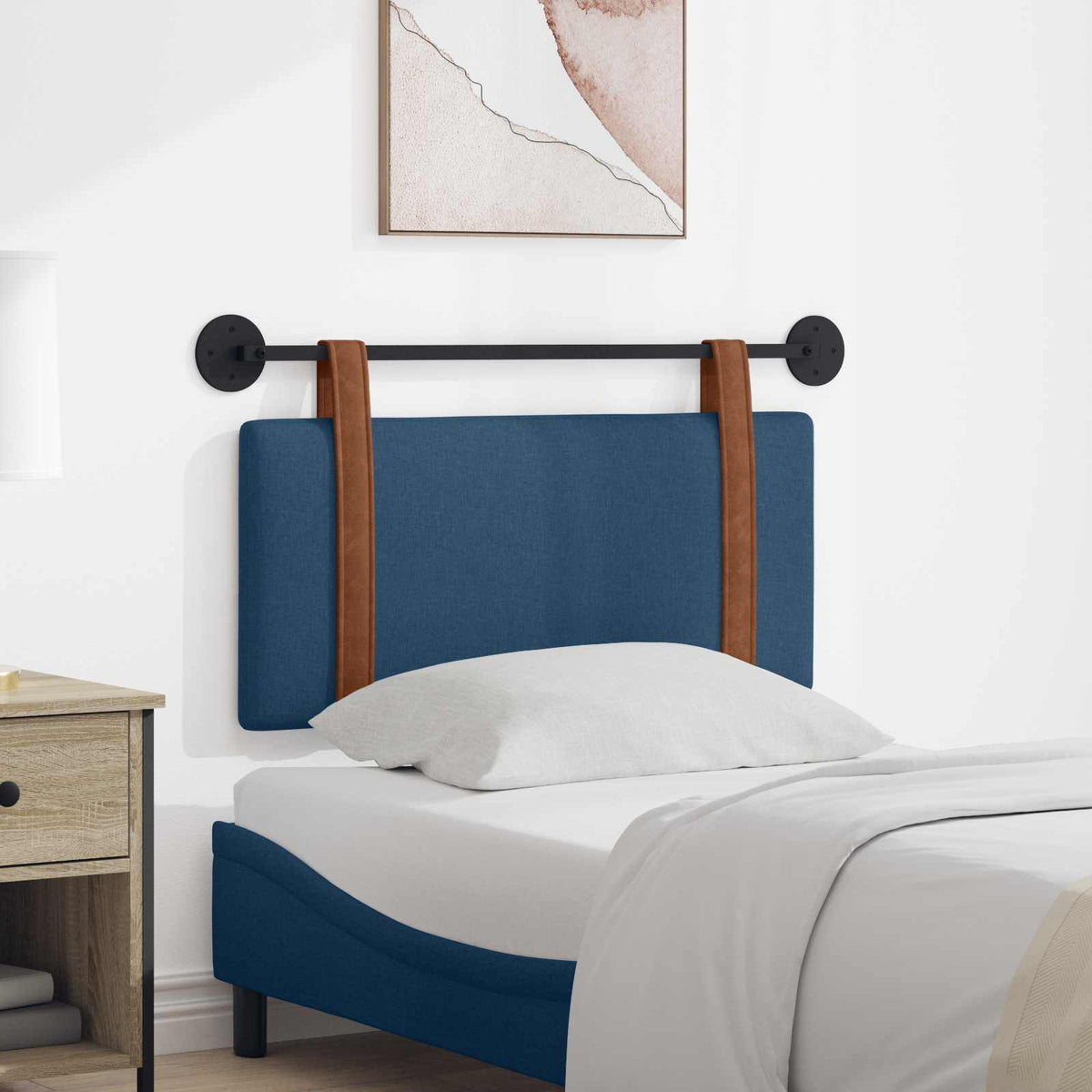 Hangend hoofdbord Blauw Antiek PU is nu te koop bij PeponiXL, paradijselijk wonen!