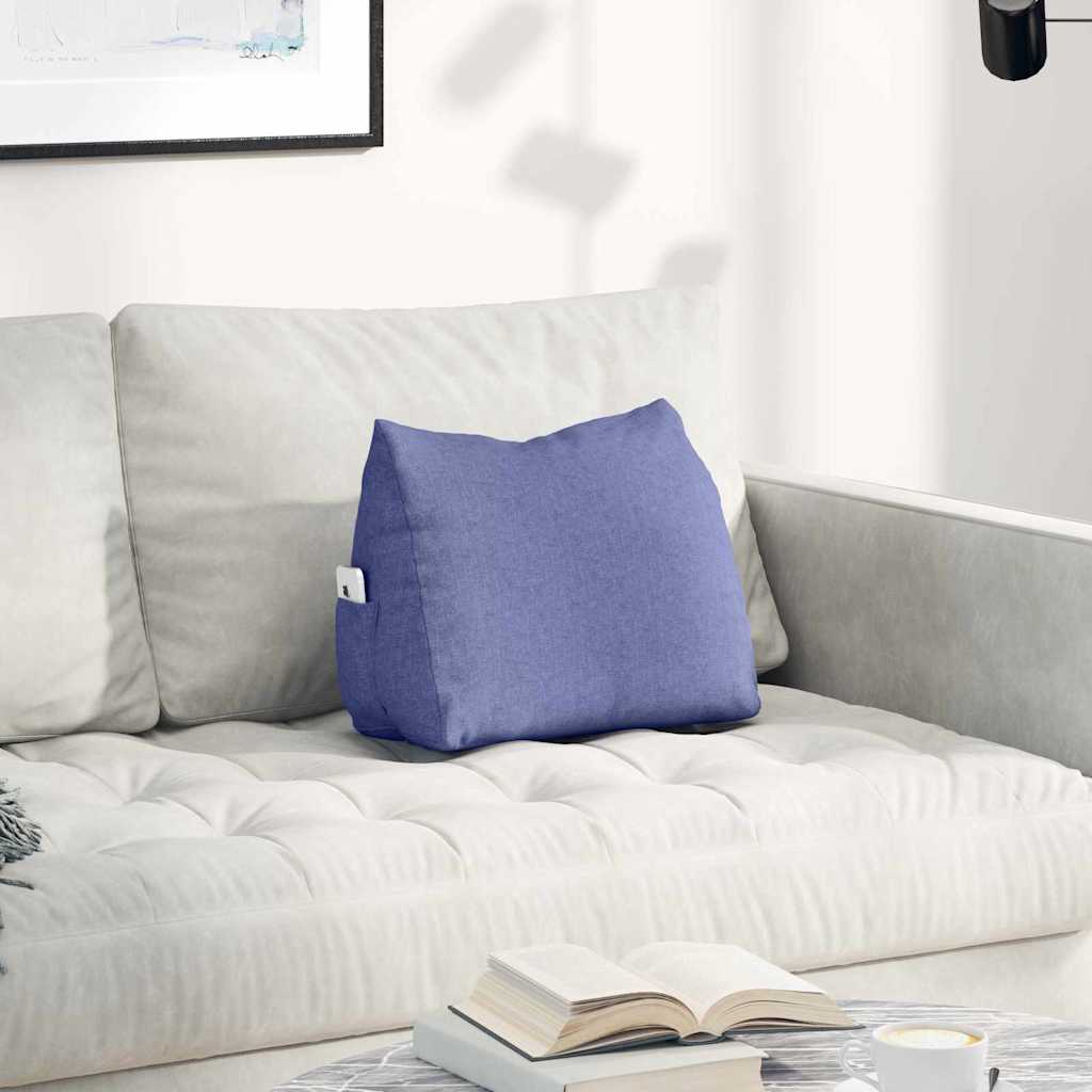 Rugkussen Jeans Blauw 45 x 20 x 35 cm Stof is nu te koop bij PeponiXL, paradijselijk wonen!