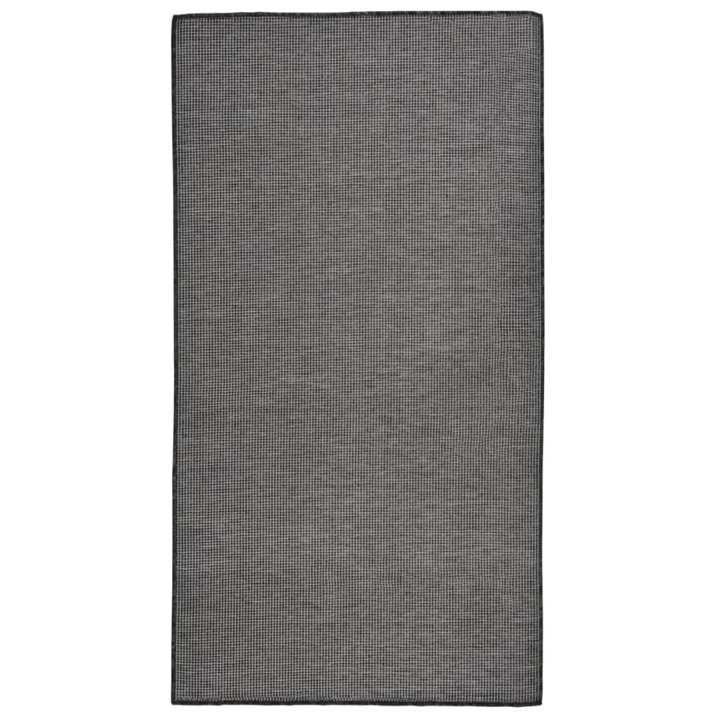 Buitenkleed platgeweven 80x150 cm grijs is nu te koop bij PeponiXL, paradijselijk wonen!