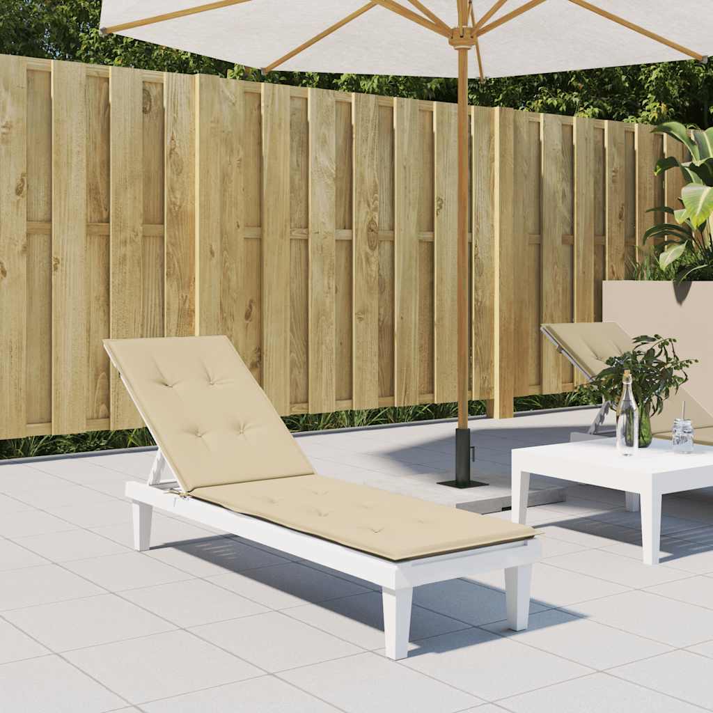 Terrasstoelkussen (75+105)x50x4 cm beige is nu te koop bij PeponiXL, paradijselijk wonen!