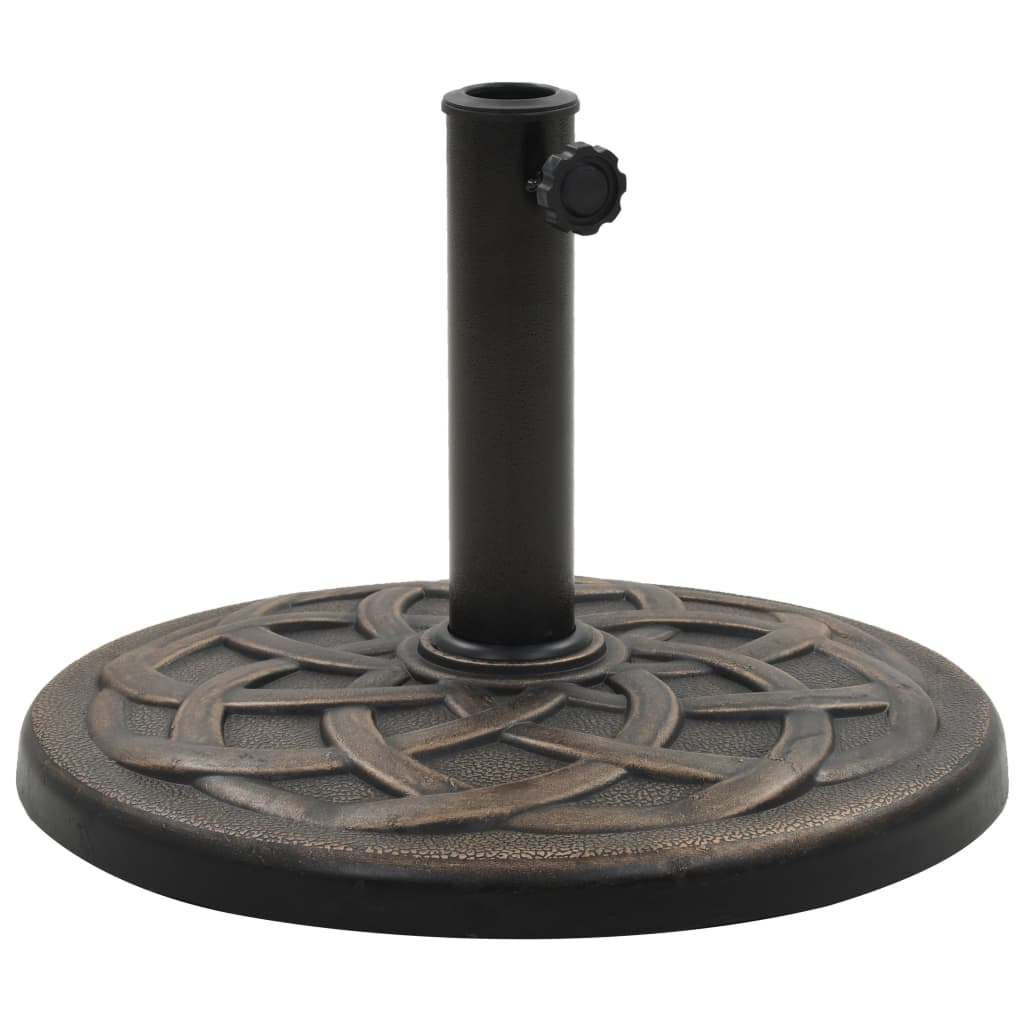 Parasolvoet rond 11 kg polyresin bronskleurig is nu te koop bij PeponiXL, paradijselijk wonen!