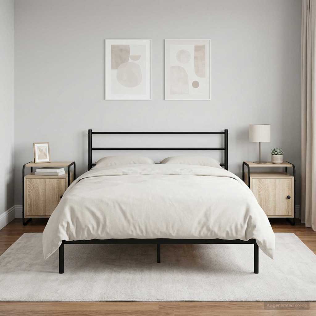 Nachtkastje 2 st Sonoma Eiken Bewerkt hout is nu te koop bij PeponiXL, paradijselijk wonen!
