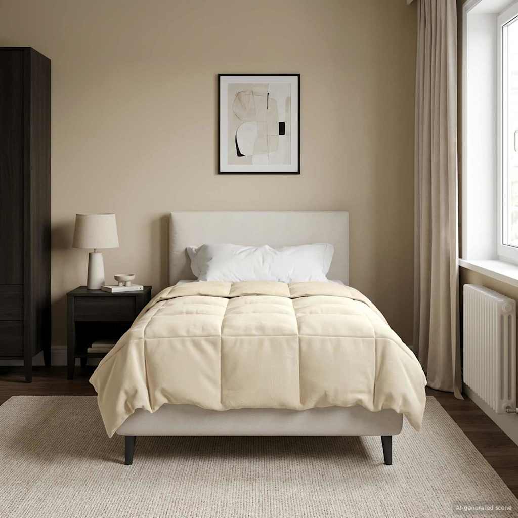 Winter Dekbed Gekwilt Crème 140 x 220 cm Microfiber is nu te koop bij PeponiXL, paradijselijk wonen!
